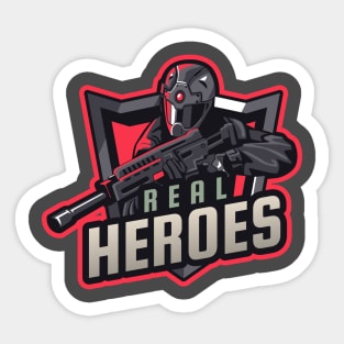 Real Heroes - Military Sticker